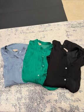Button-Up Blouses set of 4